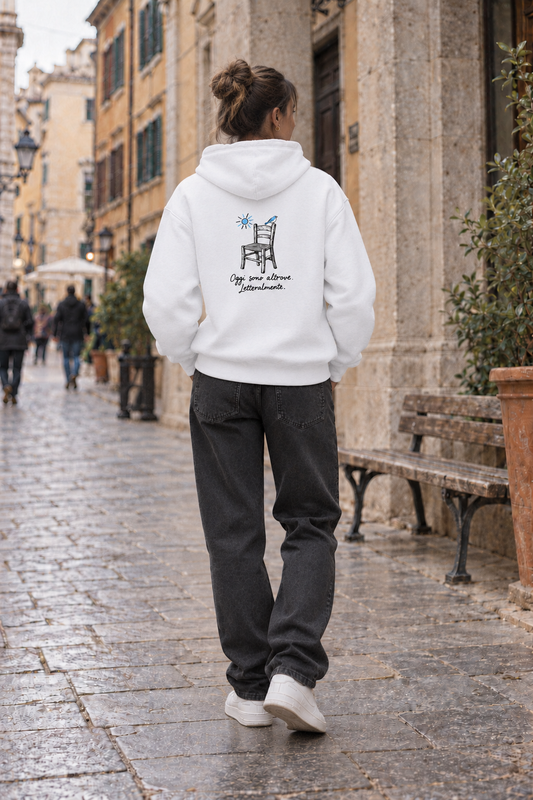 AZULIA catalogo Donna — Oggi sono altrove — Felpa oversize — retro