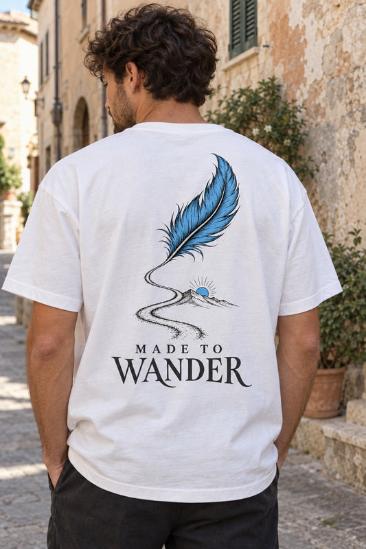 Made to Wander — T-shirt 240, uomo, retro